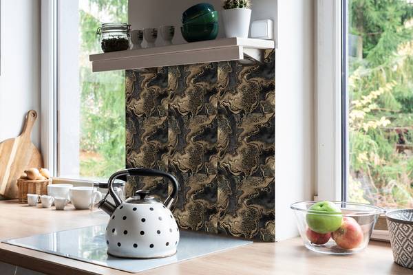 Vinyl Tegels Zand 9 stuks polyester-PVC - 30 x 30 x 0 cm