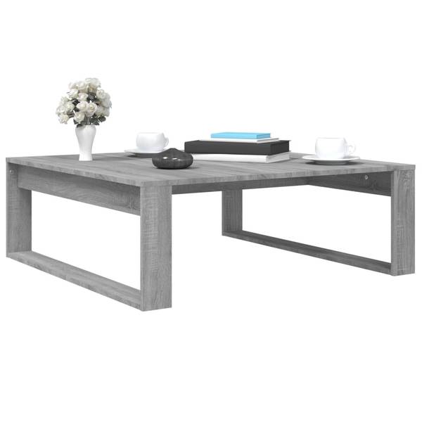Couchtisch DE715 Grau - Holzwerkstoff - 100 x 35 x 100 cm