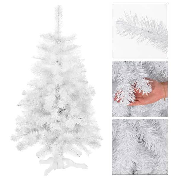 Künstlicher Christbaum CT0231 Weiß - PVC - 105 x 220 x 105 cm