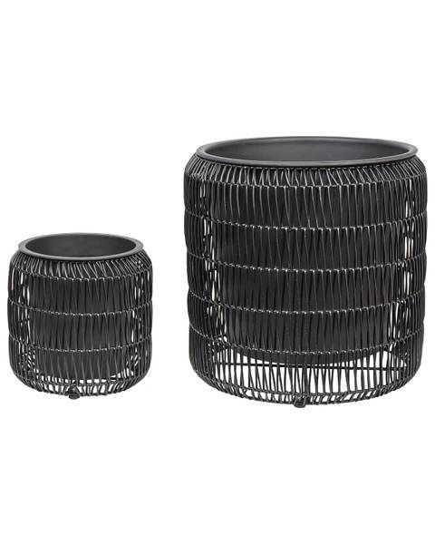 Cache-pot d'extérieur BRODIEA Noir