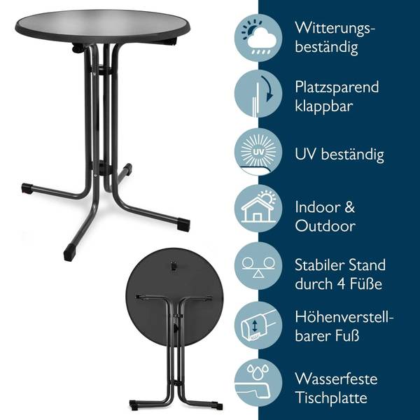 Stehtisch Bellini mit Husse  Premium Bordeaux