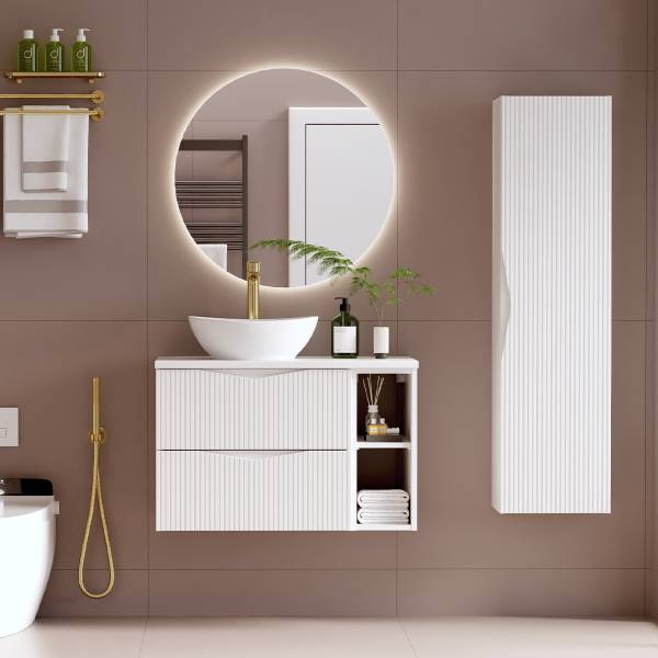 Badmöbel Tao 2er-Set Weiß