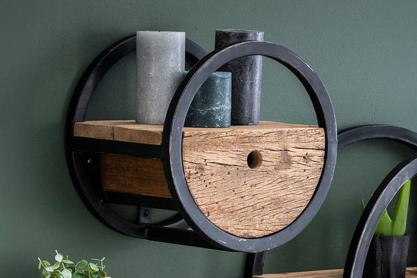 Wandregal RADEL Braun - Massivholz - 30 x 30 x 25 cm