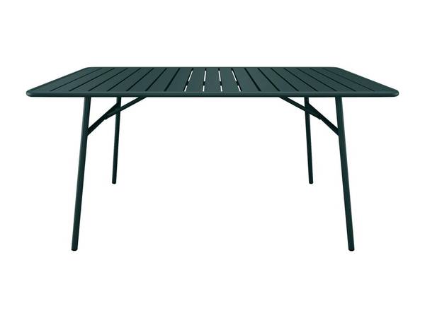 Gartentisch MIRMANDE Grün - Metall - 80 x 75 x 160 cm