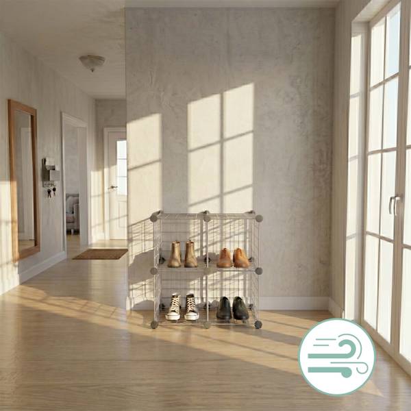 Ensemble de cubes modulaires Argenté - Hauteur : 75 cm