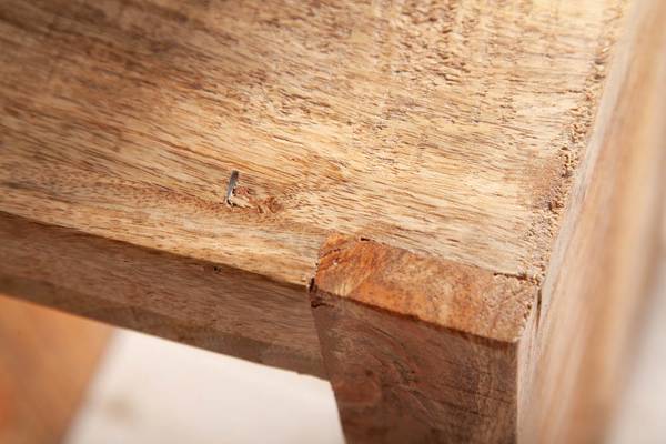 Beistelltisch S Braun - Massivholz - 45 x 60 x 30 cm