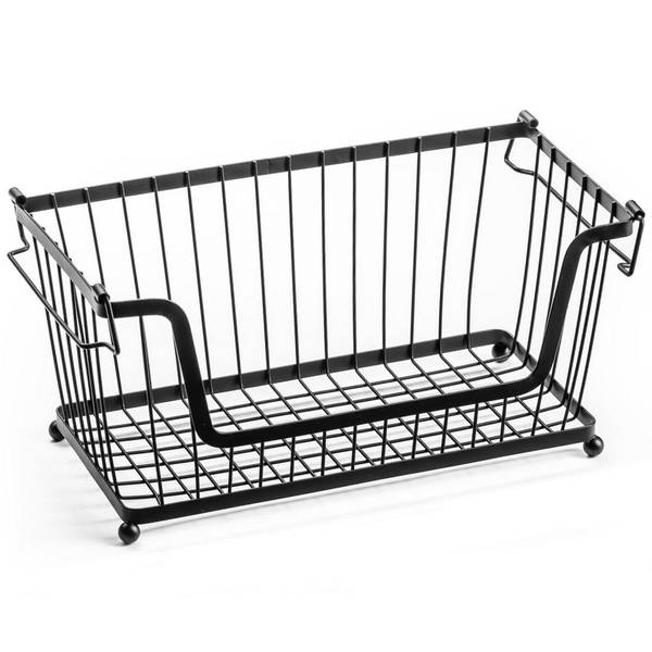 Obstkorb 3er Set SET272 Schwarz - Metall - 18 x 41 x 31 cm