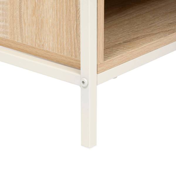 Nachttisch CURVY Beige - Holzwerkstoff - 40 x 50 x 30 cm