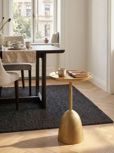 Beistelltisch OLONA Gold - Aluminium - 33 x 53 x 33 cm