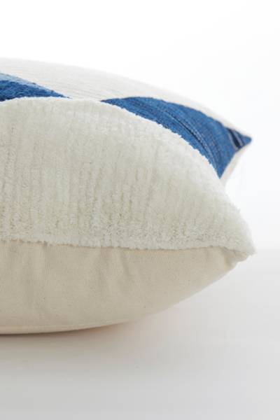 Dekokissen REJAS Blau - Textil - 45 x 10 x 45 cm