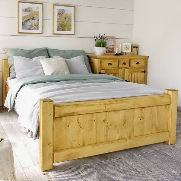 Bett Vintage Liegefläche Breite: 160 cm