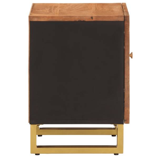 Nachttisch DE407 Braun - Massivholz - 40 x 46 x 34 cm