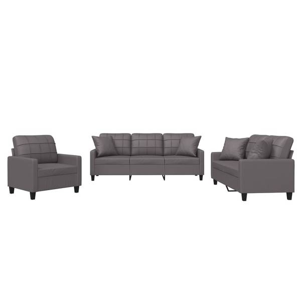 Sofagarnitur 3032142-3 (3-teilig) Grau