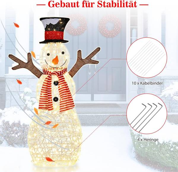 Schneemann QG32239PQDE Weiß - Metall - 14 x 110 x 66 cm