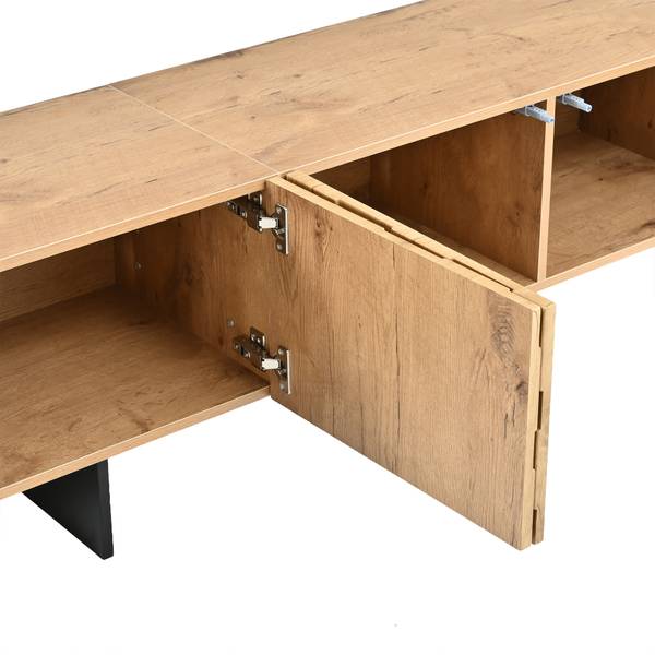 Wohnzimmermöbel Set Eurynom Ⅲ（2-tlg） Braun - Holzwerkstoff
