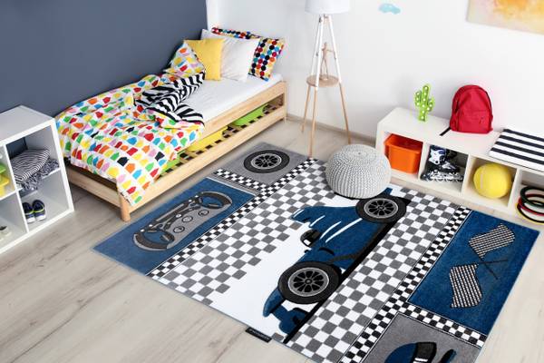 Tapijt P13906 blauw - polypropeen - 180 x 1 x 270 cm