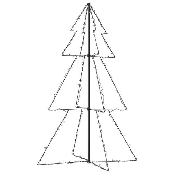 Weihnachtskegelbaum 3009952 Weiß - Metall - 98 x 150 x 98 cm