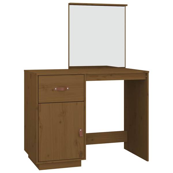 Coiffeuse 3017176 Marron - Pin - 95 x 134 x 50 cm