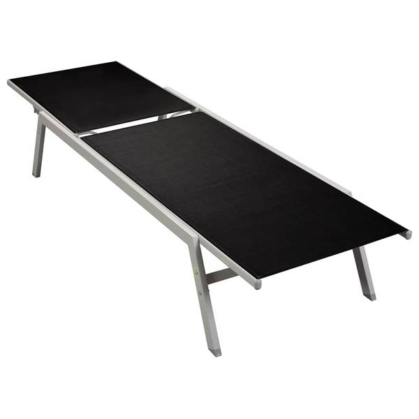 Sonnenliege M607581 Schwarz - Metall - 58 x 95 x 200 cm
