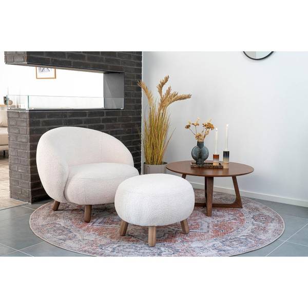 Sessel Savona 2-teilig Weiß - Polyester - Webstoff - 80 x 68 x 76 cm