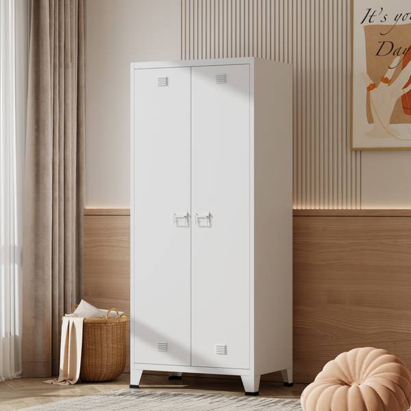Kleiderschrank Hankasalmi Weiß - 4