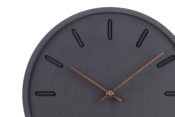 Wanduhr Wanduhren Zip Schwarz - Holzwerkstoff - 29 x 29 x 1 cm