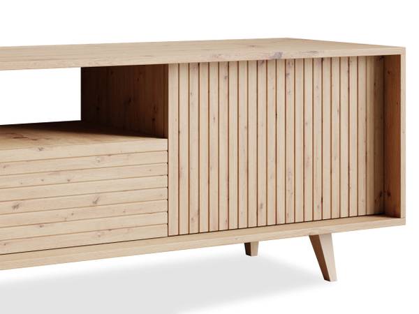 TV-Lowboard Ferido 1K1SZ Braun - Holzwerkstoff - 152 x 52 x 40 cm