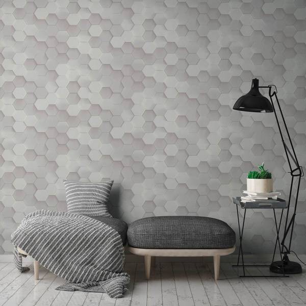 Vliestapete 387231-GU Grau - Fleece - 53 x 1005 x 1 cm