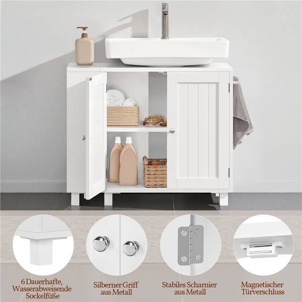 Waschbeckenunterschrank ARK57 Weiß