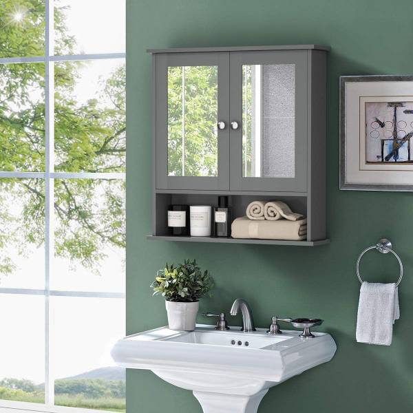 Armoire Murale Salle de Bain BA7910 56 x 58 cm