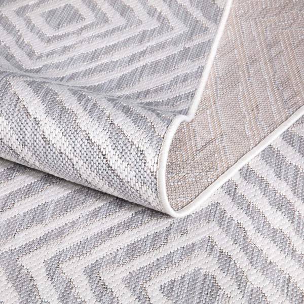 Outdoor-Teppich Sunset Grau - Textil - 200 x 1 x 290 cm