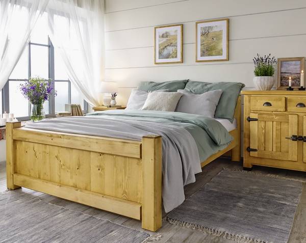 Bett Vintage Liegefläche Breite: 160 cm