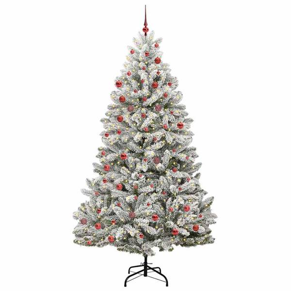 Künstlicher Weihnachtsbaum 3030856-6 Grün - Rot - Weiß - 106 x 210 x 106 cm