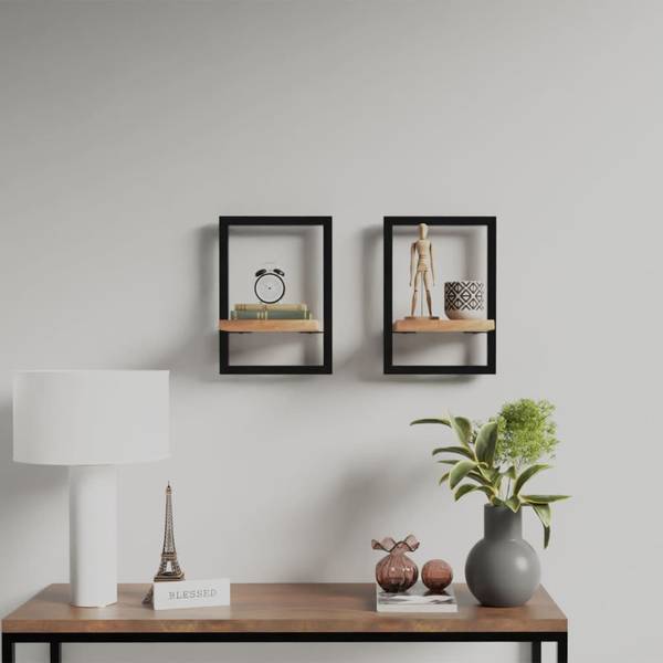 Wandregal 3011893 (2er Set) 25 x 35 x 25 cm