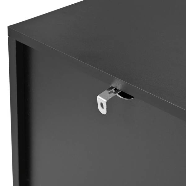 Sideboard Maus Schwarz - Holzwerkstoff - Metall - 150 x 80 x 40 cm