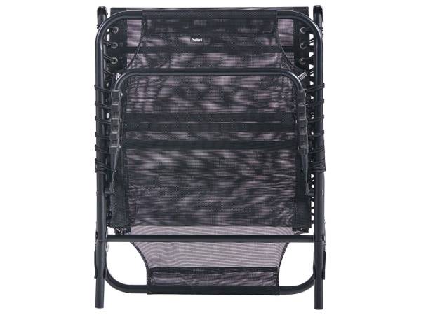 Gartenliege AMBATO Schwarz - Metall - 58 x 30 x 188 cm
