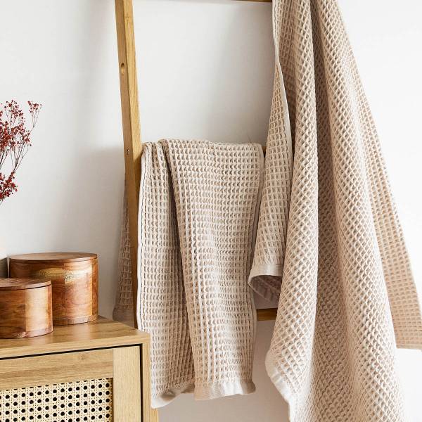 Badetuch VAFFEL Beige