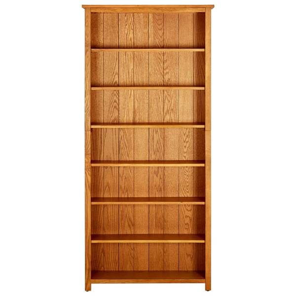 Bücherregal D1966 Braun - Massivholz - 23 x 200 x 90 cm