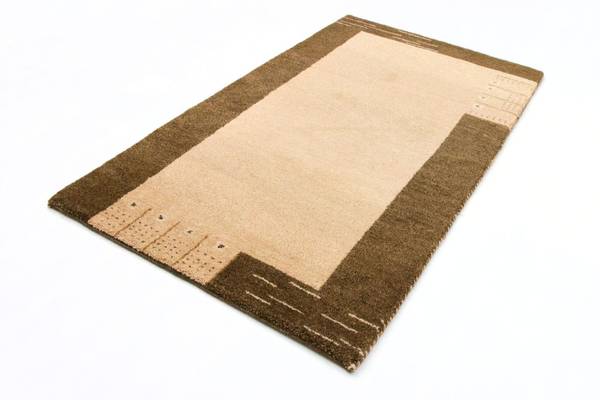 Handgeknüpft Wollteppich Beige - Wolle - 91 x 2 x 160 cm