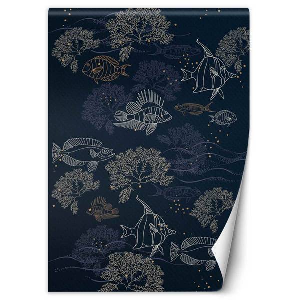 Papier peint, Poissons au fond de la mer 200 x 280 cm