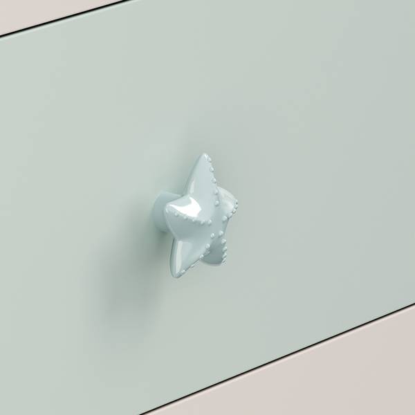 Commode pour enfants Sandnes Menthe - Blanc