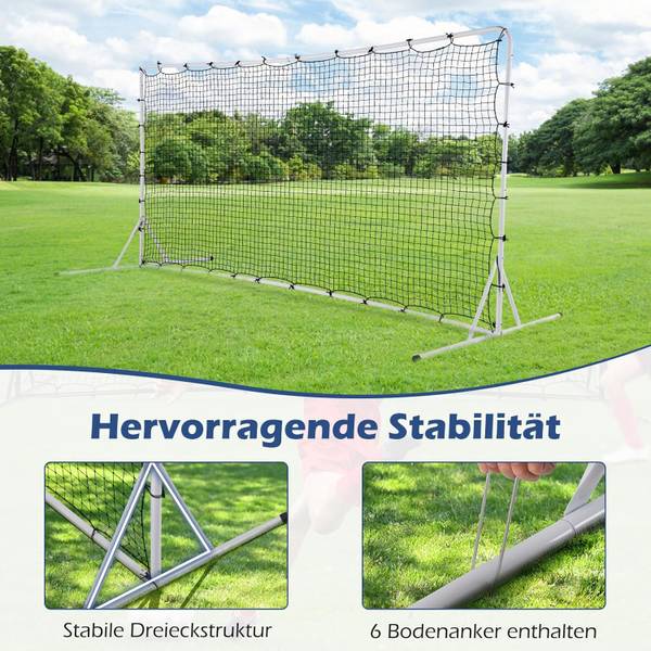 Fußballtor EB50210 Weiß - Kunststoff - 151 x 183 x 373 cm