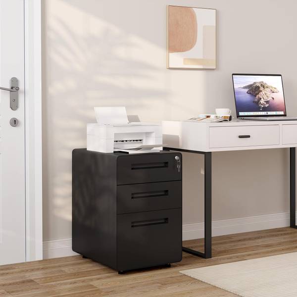Aktenschrank Hanna Schwarz - Metall - 40 x 58 x 51 cm