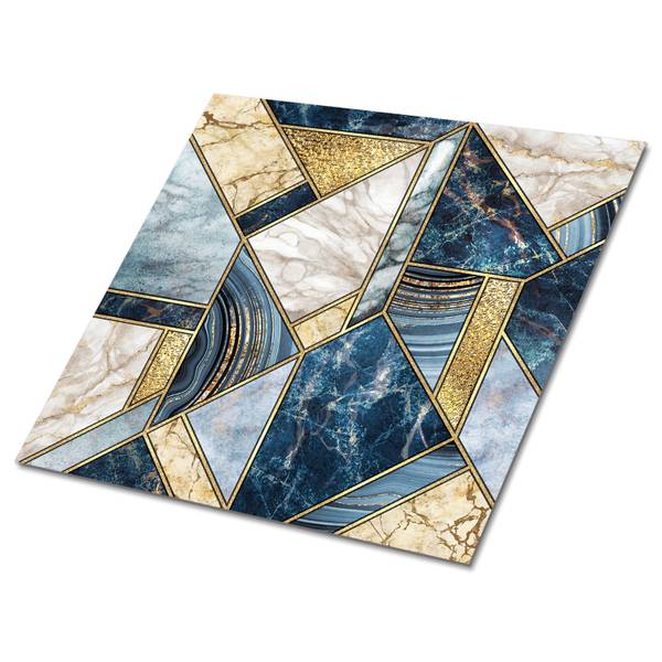 Selbstklebende Fliesen (9 St.) Geometrie Polyester PVC - 30 x 30 x 0 cm
