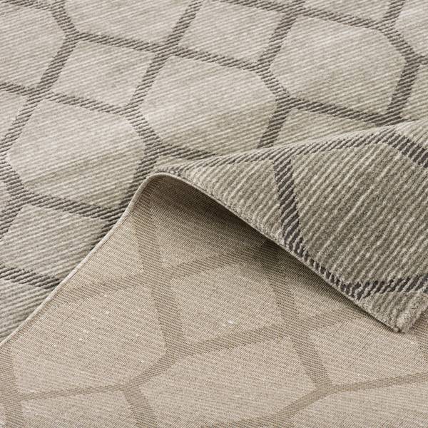 Venezia Luxus Designer Teppich Rauten Grau - Textil - 200 x 1 x 290 cm