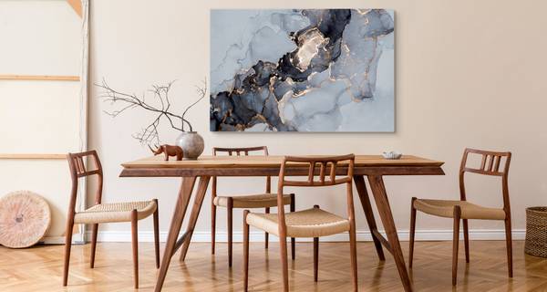 Image Sur Toile MARBRE Abstraction 30 x 20 x 20 cm