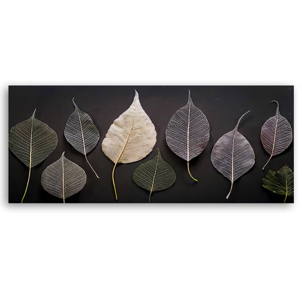 Wandbild minimalismus blätter glamour 120 x 40 cm
