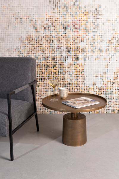 Couchtisch MASON Gold - Metall - 60 x 40 x 60 cm