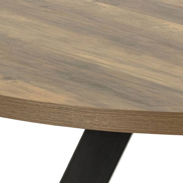 Eettafel Zalida bruin - deels massief hout - 210 x 75 x 120 cm