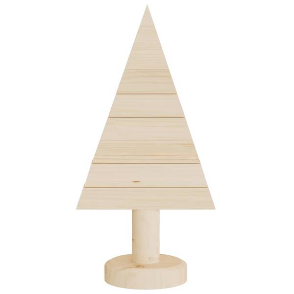 Weihnachtsbäume 2 Stk. D5017 Braun - Massivholz - 15 x 30 x 15 cm